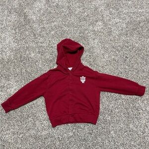 CREATIVE KNITWEAR Indiana University Hoosiers Toddler Red Button Up Hoodie 3T